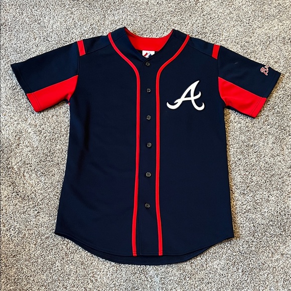 Majestic Other - Heyward - 22 - Majestic Navy and Red Baseball Jersey
